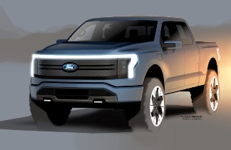 F-150 Lightning Exterior Sketch 3